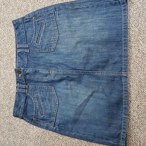 Ann Taylor Blue Denim Skirt Size 8